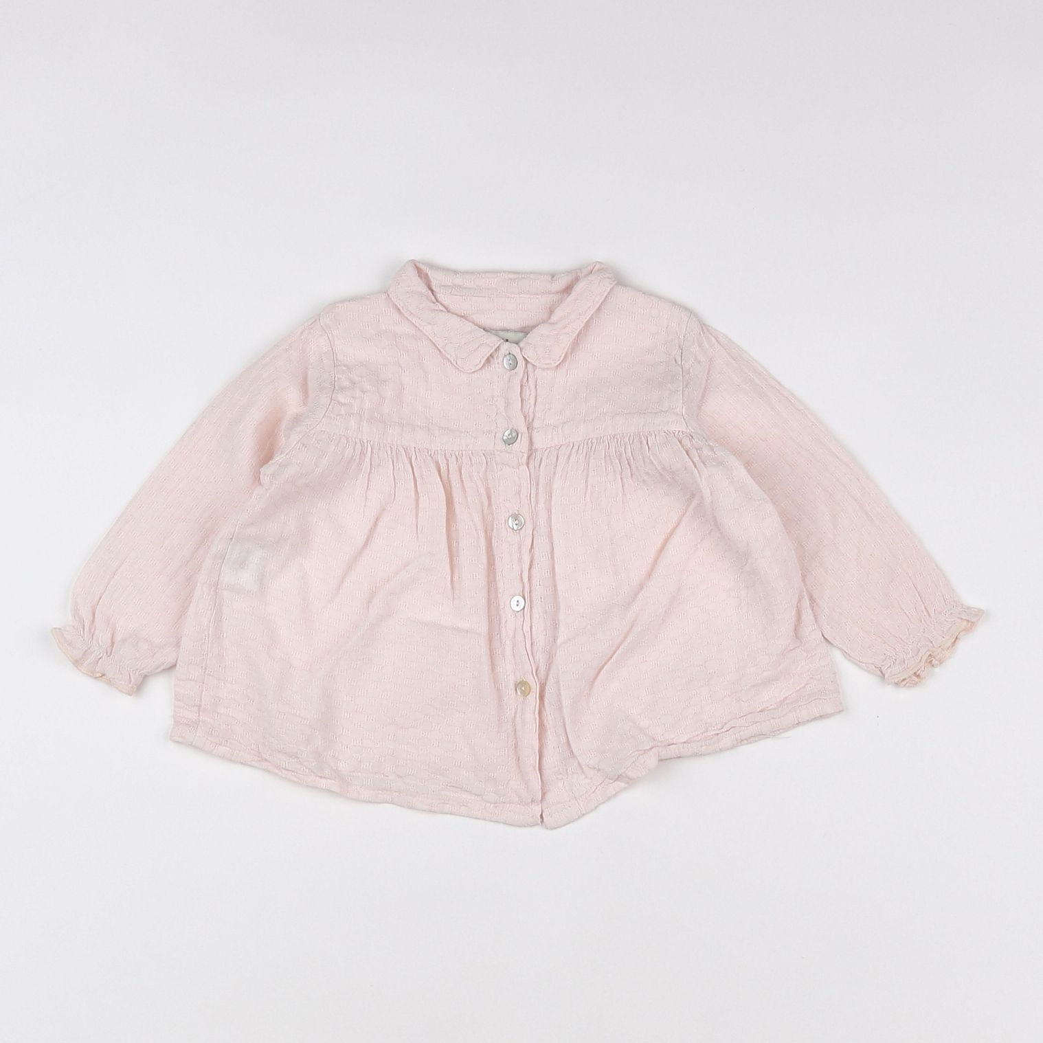 Buho - blouse rose - 6 mois